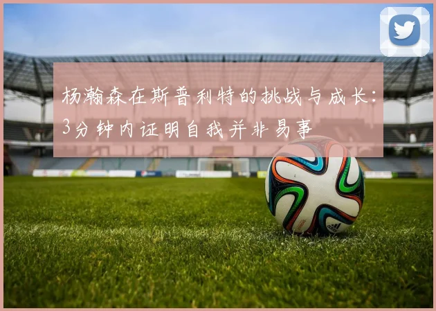 杨瀚森在斯普利特的挑战与成长：3分钟内证明自我并非易事